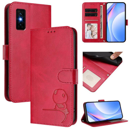 Litter Panda Embossing RFID Leather Phone Case with Lanyard, For Infinix GT 50 Pro 5G, For Infinix Note Edge 5G, For Infinix Smart 20 4G, For Infinix Note 60 / 60 Pro 5G, For Infinix Smart 10 Plus 4G, For Infinix Smart 10 / Tecno Pop 10                ...