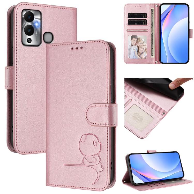 Litter Panda Embossing RFID Leather Phone Case with Lanyard, For Infinix Hot 30i, For Infinix Hot 30 4G, For Infinix Hot 20S / 20 Pro, For Infinix Hot 20 5G, For Infinix Smart 7 Global, For Infinix Hot 12i / Hot 20i, For Infinix Zero 5G 2023           ...