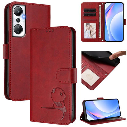 Litter Panda Embossing RFID Leather Phone Case with Lanyard, For Infinix Hot 30i, For Infinix Hot 30 4G, For Infinix Hot 20S / 20 Pro, For Infinix Hot 20 5G, For Infinix Smart 7 Global, For Infinix Hot 12i / Hot 20i, For Infinix Zero 5G 2023           ...