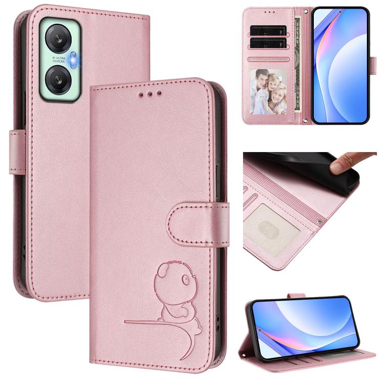 Litter Panda Embossing RFID Leather Phone Case with Lanyard, For Infinix Hot 30i, For Infinix Hot 30 4G, For Infinix Hot 20S / 20 Pro, For Infinix Hot 20 5G, For Infinix Smart 7 Global, For Infinix Hot 12i / Hot 20i, For Infinix Zero 5G 2023           ...