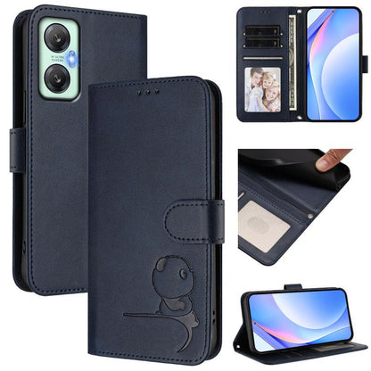 Litter Panda Embossing RFID Leather Phone Case with Lanyard, For Infinix Hot 30i, For Infinix Hot 30 4G, For Infinix Hot 20S / 20 Pro, For Infinix Hot 20 5G, For Infinix Smart 7 Global, For Infinix Hot 12i / Hot 20i, For Infinix Zero 5G 2023           ...