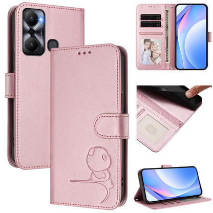 Litter Panda Embossing RFID Leather Phone Case with Lanyard, For Infinix Hot 30i, For Infinix Hot 30 4G, For Infinix Hot 20S / 20 Pro, For Infinix Hot 20 5G, For Infinix Smart 7 Global, For Infinix Hot 12i / Hot 20i, For Infinix Zero 5G 2023           ...