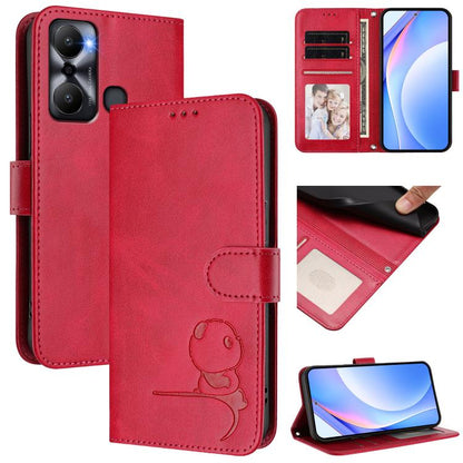 Litter Panda Embossing RFID Leather Phone Case with Lanyard, For Infinix Hot 30i, For Infinix Hot 30 4G, For Infinix Hot 20S / 20 Pro, For Infinix Hot 20 5G, For Infinix Smart 7 Global, For Infinix Hot 12i / Hot 20i, For Infinix Zero 5G 2023           ...