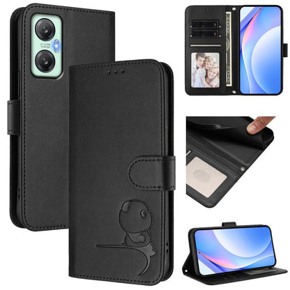 Litter Panda Embossing RFID Leather Phone Case with Lanyard, For Infinix Hot 30i, For Infinix Hot 30 4G, For Infinix Hot 20S / 20 Pro, For Infinix Hot 20 5G, For Infinix Smart 7 Global, For Infinix Hot 12i / Hot 20i, For Infinix Zero 5G 2023           ...