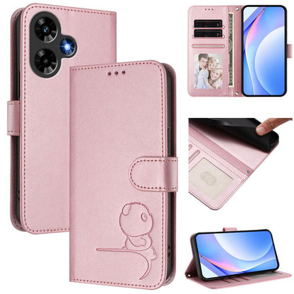 Litter Panda Embossing RFID Leather Phone Case with Lanyard, For Infinix Hot 30i, For Infinix Hot 30 4G, For Infinix Hot 20S / 20 Pro, For Infinix Hot 20 5G, For Infinix Smart 7 Global, For Infinix Hot 12i / Hot 20i, For Infinix Zero 5G 2023           ...