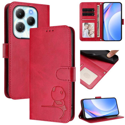 Litter Panda Embossing RFID Leather Phone Case with Lanyard, For Infinix Zero 40 4G / 5G, For Infinix Note 40X 5G, For Infinix Note 40 5G, For Infinix GT 20 Pro, For Infinix Note 40 Pro 4G / 5G, For Infinix Note 40 4G, For Infinix Hot 40 / Hot 40 Pro  ...