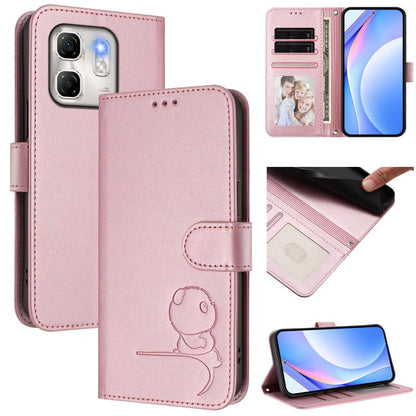 Litter Panda Embossing RFID Leather Phone Case with Lanyard, For Infinix GT 50 Pro 5G, For Infinix Note Edge 5G, For Infinix Smart 20 4G, For Infinix Note 60 / 60 Pro 5G, For Infinix Smart 10 Plus 4G, For Infinix Smart 10 / Tecno Pop 10                ...