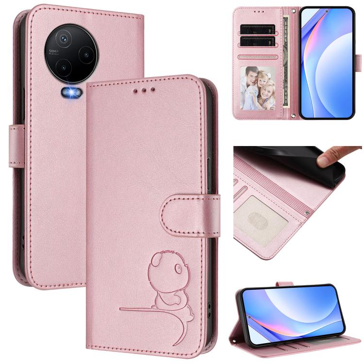 Litter Panda Embossing RFID Leather Phone Case with Lanyard, For Infinix Hot 30i, For Infinix Hot 30 4G, For Infinix Hot 20S / 20 Pro, For Infinix Hot 20 5G, For Infinix Smart 7 Global, For Infinix Hot 12i / Hot 20i, For Infinix Zero 5G 2023           ...