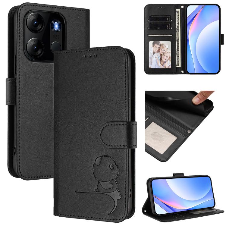 Litter Panda Embossing RFID Leather Phone Case with Lanyard, For Infinix Hot 30i, For Infinix Hot 30 4G, For Infinix Hot 20S / 20 Pro, For Infinix Hot 20 5G, For Infinix Smart 7 Global, For Infinix Hot 12i / Hot 20i, For Infinix Zero 5G 2023           ...