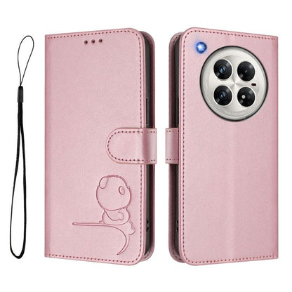 Litter Panda Embossing RFID Leather Phone Case with Lanyard, For Infinix Zero 40 4G / 5G, For Infinix Note 40X 5G, For Infinix Note 40 5G, For Infinix GT 20 Pro, For Infinix Note 40 Pro 4G / 5G, For Infinix Note 40 4G, For Infinix Hot 40 / Hot 40 Pro  ...