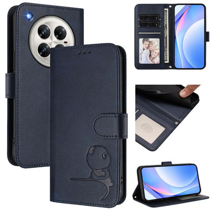 Litter Panda Embossing RFID Leather Phone Case with Lanyard, For Infinix Zero 40 4G / 5G, For Infinix Note 40X 5G, For Infinix Note 40 5G, For Infinix GT 20 Pro, For Infinix Note 40 Pro 4G / 5G, For Infinix Note 40 4G, For Infinix Hot 40 / Hot 40 Pro  ...