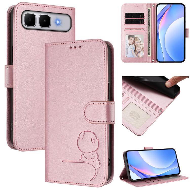 Litter Panda Embossing RFID Leather Phone Case with Lanyard, For Infinix GT 50 Pro 5G, For Infinix Note Edge 5G, For Infinix Smart 20 4G, For Infinix Note 60 / 60 Pro 5G, For Infinix Smart 10 Plus 4G, For Infinix Smart 10 / Tecno Pop 10                ...