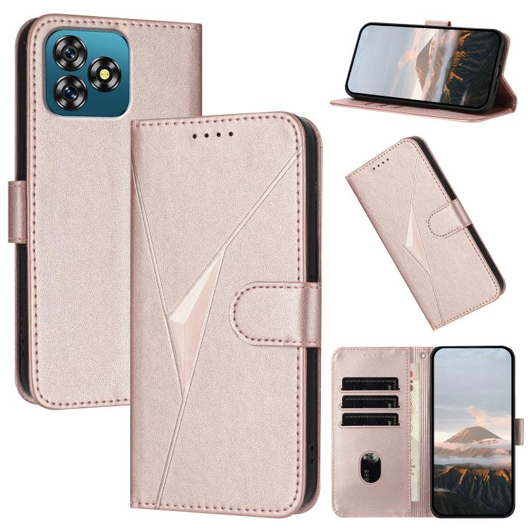 Triangle Pattern Buckle Clasp Leather Phone Case, For Oukitel C17 4G 2026, For Oukitel C26, For Oukitel C53, For Oukitel C51