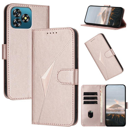 Triangle Pattern Buckle Clasp Leather Phone Case, For Oukitel C17 4G 2026, For Oukitel C26, For Oukitel C53, For Oukitel C51
