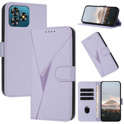 Triangle Pattern Buckle Clasp Leather Phone Case, For Oukitel C17 4G 2026, For Oukitel C26, For Oukitel C53, For Oukitel C51