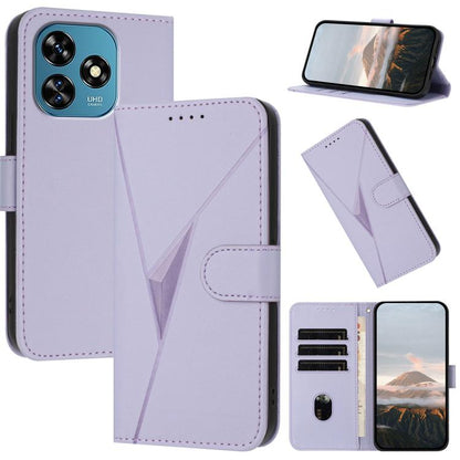 Triangle Pattern Buckle Clasp Leather Phone Case, For Oukitel C17 4G 2026, For Oukitel C26, For Oukitel C53, For Oukitel C51