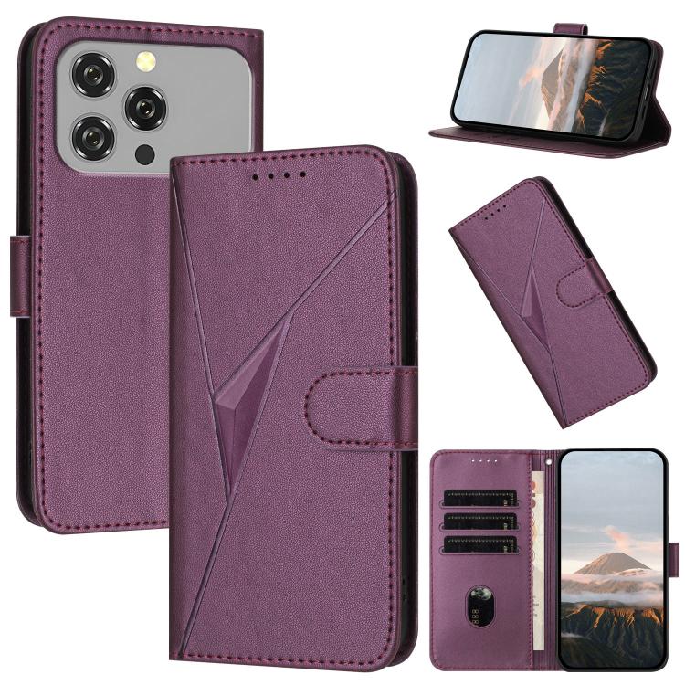 Triangle Pattern Buckle Clasp Leather Phone Case, For Oukitel C17 4G 2026, For Oukitel C26, For Oukitel C53, For Oukitel C51