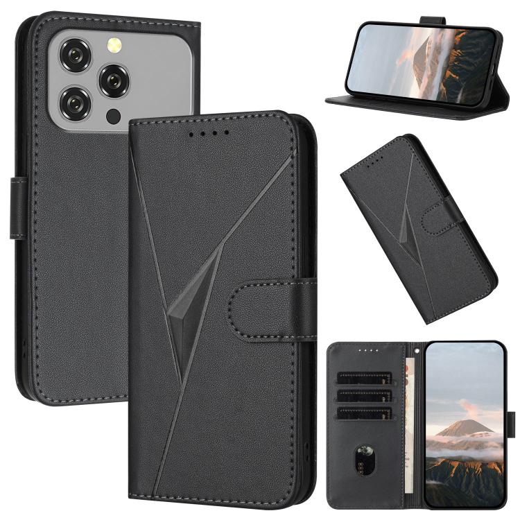 Triangle Pattern Buckle Clasp Leather Phone Case, For Oukitel C17 4G 2026, For Oukitel C26, For Oukitel C53, For Oukitel C51
