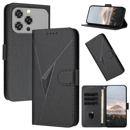 Triangle Pattern Buckle Clasp Leather Phone Case, For Oukitel C17 4G 2026, For Oukitel C26, For Oukitel C53, For Oukitel C51