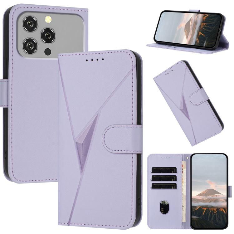 Triangle Pattern Buckle Clasp Leather Phone Case, For Oukitel C17 4G 2026, For Oukitel C26, For Oukitel C53, For Oukitel C51