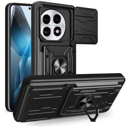 Sliding Camshield TPU+PC Phone Case with Card Slot, For OnePlus 15 5G, For OnePlus 13R 5G, For OnePlus 13 5G, For OnePlus Nord CE4 Lite