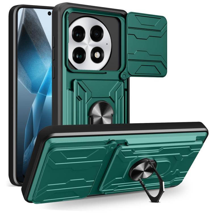 Sliding Camshield TPU+PC Phone Case with Card Slot, For OnePlus 15 5G, For OnePlus 13R 5G, For OnePlus 13 5G, For OnePlus Nord CE4 Lite