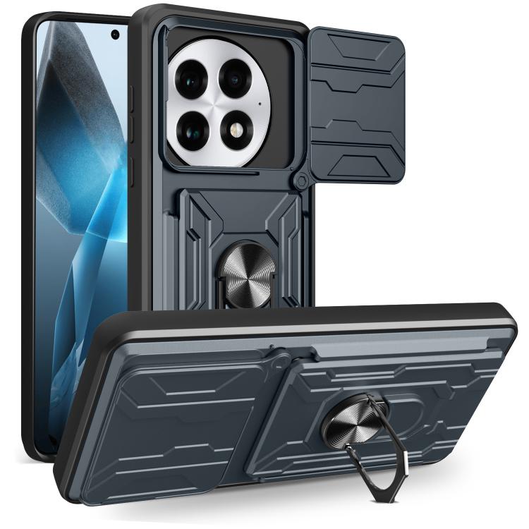 Sliding Camshield TPU+PC Phone Case with Card Slot, For OnePlus 15 5G, For OnePlus 13R 5G, For OnePlus 13 5G, For OnePlus Nord CE4 Lite
