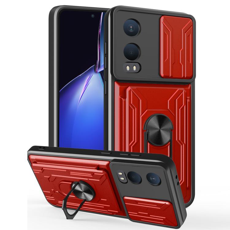 Sliding Camshield TPU+PC Phone Case with Card Slot, For OnePlus 15 5G, For OnePlus 13R 5G, For OnePlus 13 5G, For OnePlus Nord CE4 Lite