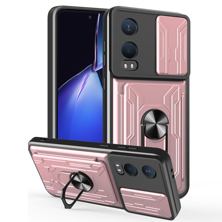 Sliding Camshield TPU+PC Phone Case with Card Slot, For OnePlus 15 5G, For OnePlus 13R 5G, For OnePlus 13 5G, For OnePlus Nord CE4 Lite