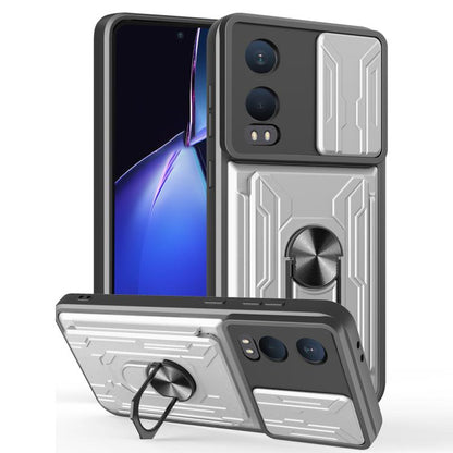 Sliding Camshield TPU+PC Phone Case with Card Slot, For OnePlus 15 5G, For OnePlus 13R 5G, For OnePlus 13 5G, For OnePlus Nord CE4 Lite