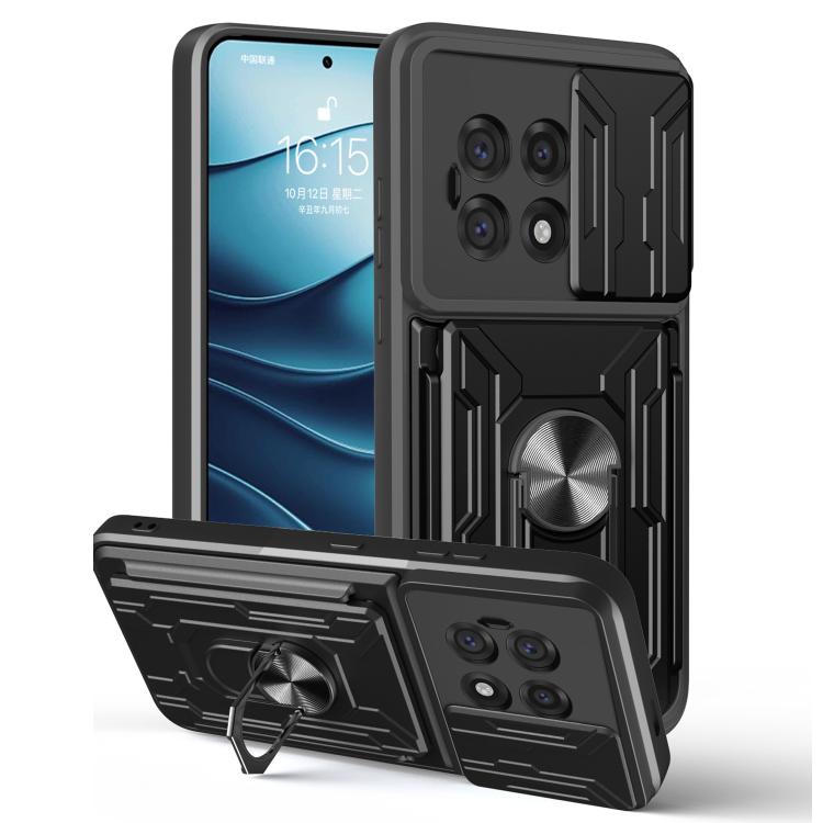 Sliding Camshield TPU+PC Phone Case with Card Slot, For OnePlus 15 5G, For OnePlus 13R 5G, For OnePlus 13 5G, For OnePlus Nord CE4 Lite
