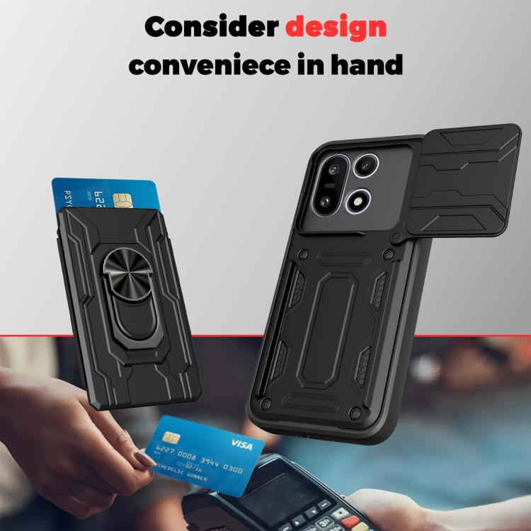 Sliding Camshield TPU+PC Phone Case with Card Slot, For OnePlus 15 5G, For OnePlus 13R 5G, For OnePlus 13 5G, For OnePlus Nord CE4 Lite