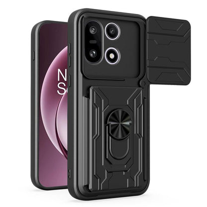 Sliding Camshield TPU+PC Phone Case with Card Slot, For OnePlus 15 5G, For OnePlus 13R 5G, For OnePlus 13 5G, For OnePlus Nord CE4 Lite