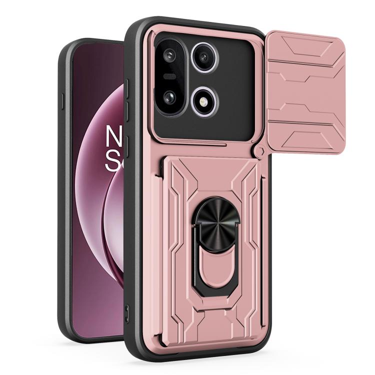 Sliding Camshield TPU+PC Phone Case with Card Slot, For OnePlus 15 5G, For OnePlus 13R 5G, For OnePlus 13 5G, For OnePlus Nord CE4 Lite