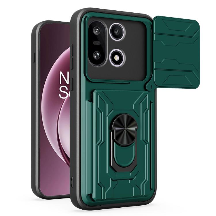 Sliding Camshield TPU+PC Phone Case with Card Slot, For OnePlus 15 5G, For OnePlus 13R 5G, For OnePlus 13 5G, For OnePlus Nord CE4 Lite