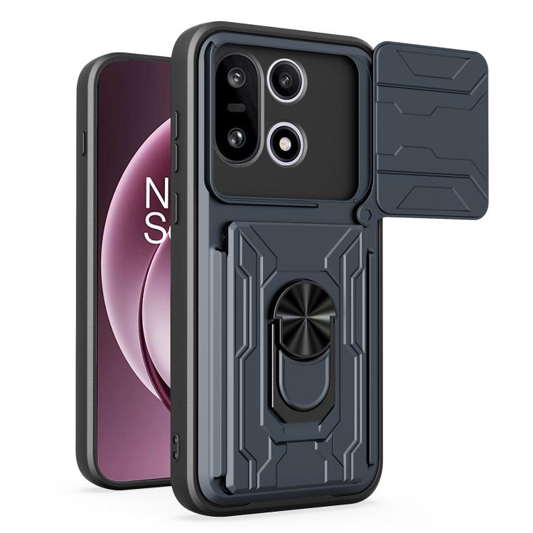 Sliding Camshield TPU+PC Phone Case with Card Slot, For OnePlus 15 5G, For OnePlus 13R 5G, For OnePlus 13 5G, For OnePlus Nord CE4 Lite