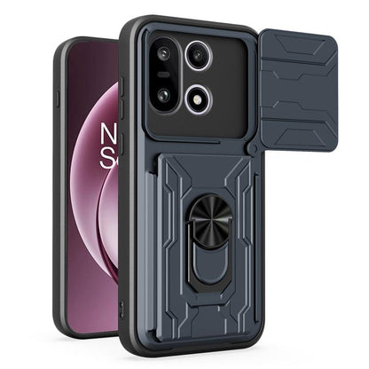 Sliding Camshield TPU+PC Phone Case with Card Slot, For OnePlus 15 5G, For OnePlus 13R 5G, For OnePlus 13 5G, For OnePlus Nord CE4 Lite