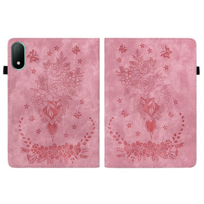 Butterfly Rose Embossed Leather Tablet Case, For OPPO Pad Mini 8.8 inch 2026, For OPPO Pad SE 11 inch