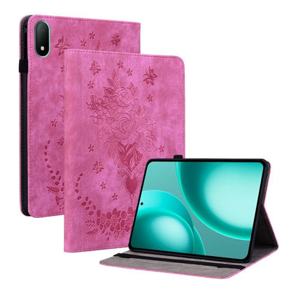 Butterfly Rose Embossed Leather Tablet Case, For OPPO Pad Mini 8.8 inch 2026, For OPPO Pad SE 11 inch