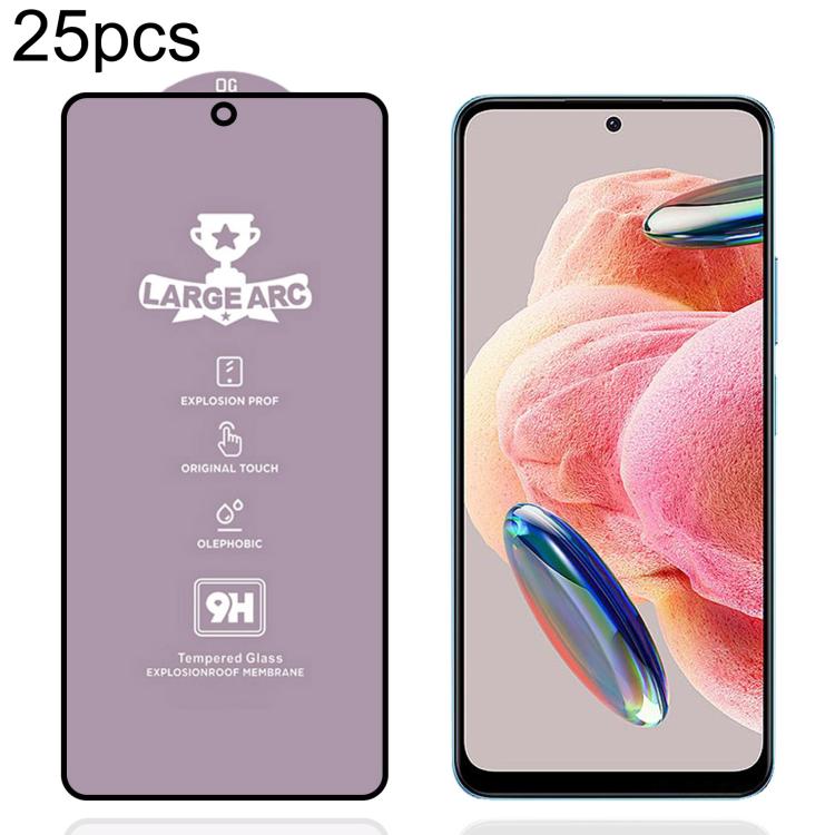 25 PCS/Pack 9H 0.4mm High Aluminum Large Arc Tempered Glass Film, For Redmi Note 15 Pro 5G Global 163.6mm, For Redmi Note 15R, For Redmi 15 Global / 4G SEA 169.5mm, For Redmi 15 4G / 5G EU 171mm, For Redmi 15C 4G / 5G Global 171mm                      ...