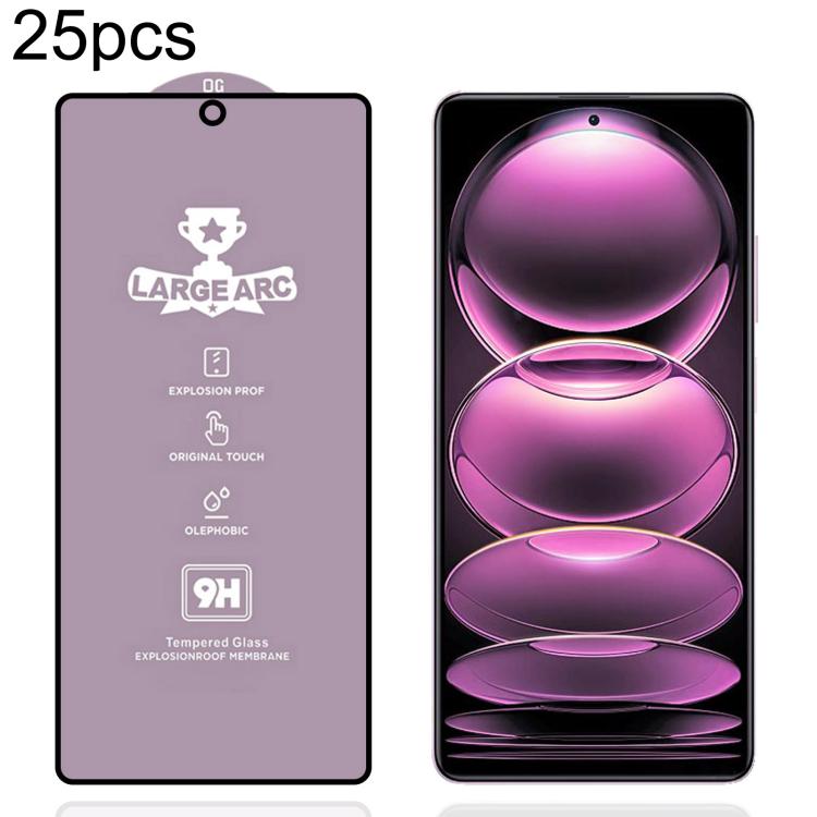 25 PCS/Pack 9H 0.4mm High Aluminum Large Arc Tempered Glass Film, For Redmi Note 15 Pro 5G Global 163.6mm, For Redmi Note 15R, For Redmi 15 Global / 4G SEA 169.5mm, For Redmi 15 4G / 5G EU 171mm, For Redmi 15C 4G / 5G Global 171mm                      ...