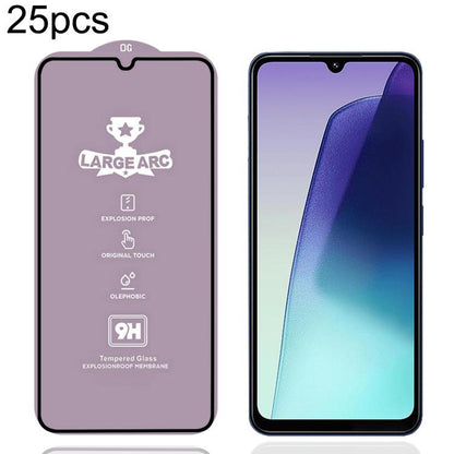 25 PCS/Pack 9H 0.4mm High Aluminum Large Arc Tempered Glass Film, For Redmi Note 15 Pro 5G Global 163.6mm, For Redmi Note 15R, For Redmi 15 Global / 4G SEA 169.5mm, For Redmi 15 4G / 5G EU 171mm, For Redmi 15C 4G / 5G Global 171mm                      ...