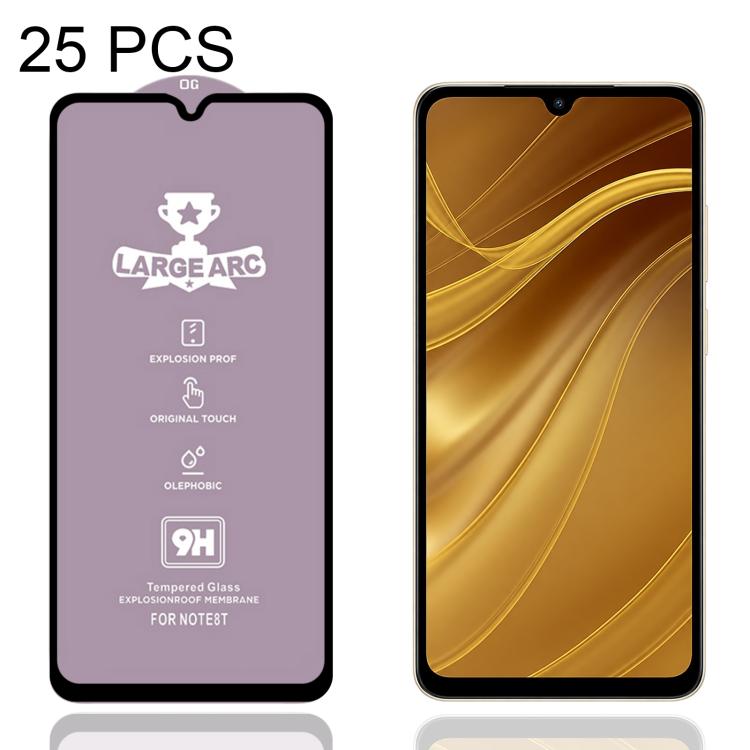 25 PCS/Pack 9H 0.4mm High Aluminum Large Arc Tempered Glass Film, For Redmi Note 15 Pro 5G Global 163.6mm, For Redmi Note 15R, For Redmi 15 Global / 4G SEA 169.5mm, For Redmi 15 4G / 5G EU 171mm, For Redmi 15C 4G / 5G Global 171mm                      ...