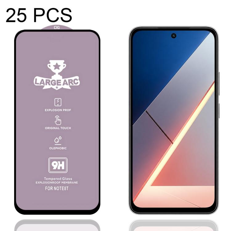 25 PCS/Pack 9H 0.4mm High Aluminum Large Arc Tempered Glass Film, For Redmi Note 15 Pro 5G Global 163.6mm, For Redmi Note 15R, For Redmi 15 Global / 4G SEA 169.5mm, For Redmi 15 4G / 5G EU 171mm, For Redmi 15C 4G / 5G Global 171mm                      ...