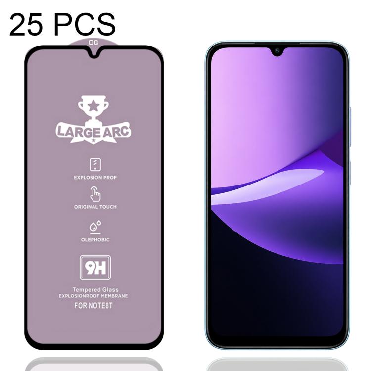 25 PCS/Pack 9H 0.4mm High Aluminum Large Arc Tempered Glass Film, For Redmi Note 15 Pro 5G Global 163.6mm, For Redmi Note 15R, For Redmi 15 Global / 4G SEA 169.5mm, For Redmi 15 4G / 5G EU 171mm, For Redmi 15C 4G / 5G Global 171mm                      ...
