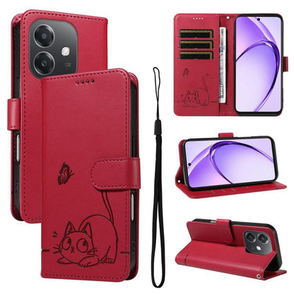 Adorable Cat Embossed Pattern Flip Leather Phone Case, For OPPO Find X9 Ultra 5G, For OPPO A6X 5G / A6 5G, For OPPO Reno15 Pro 5G Global, For OPPO Reno15 5G Global, For OPPO Find X9, For OPPO A6 Pro 4G / 5G Global, For OPPO Find X9 Pro                 ...
