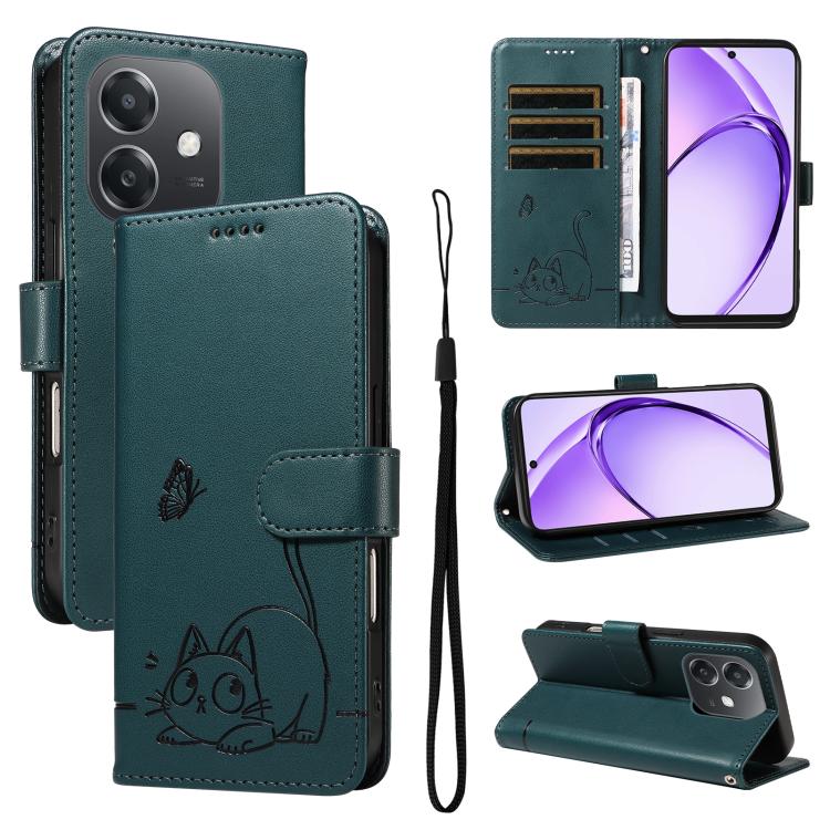 Adorable Cat Embossed Pattern Flip Leather Phone Case, For OPPO Find X9 Ultra 5G, For OPPO A6X 5G / A6 5G, For OPPO Reno15 Pro 5G Global, For OPPO Reno15 5G Global, For OPPO Find X9, For OPPO A6 Pro 4G / 5G Global, For OPPO Find X9 Pro                 ...