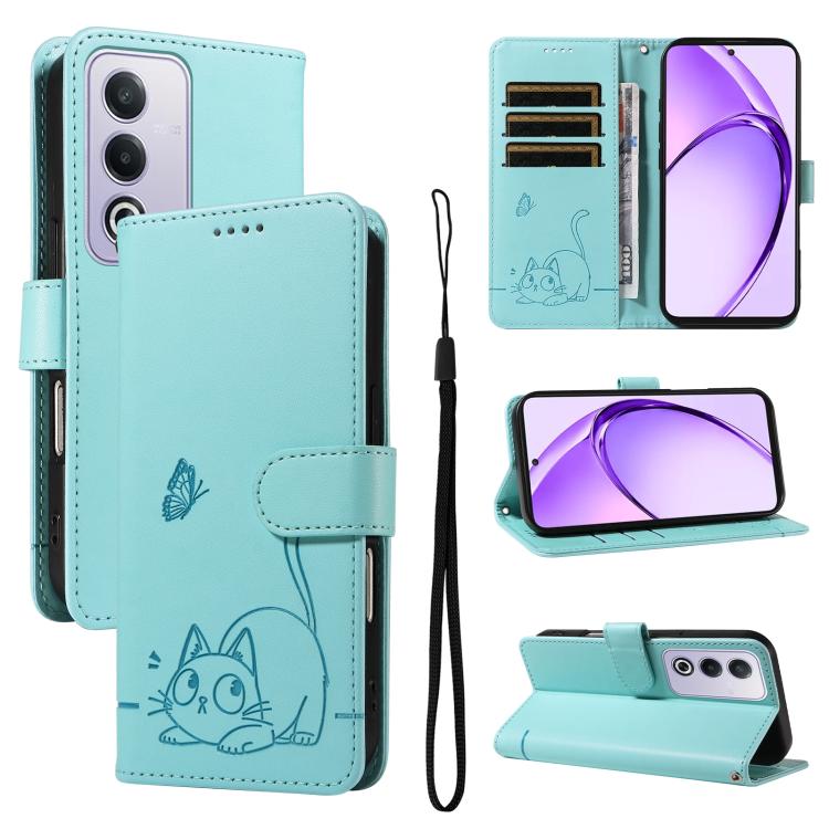 Adorable Cat Embossed Pattern Flip Leather Phone Case, For OPPO Find X9 Ultra 5G, For OPPO A6X 5G / A6 5G, For OPPO Reno15 Pro 5G Global, For OPPO Reno15 5G Global, For OPPO Find X9, For OPPO A6 Pro 4G / 5G Global, For OPPO Find X9 Pro                 ...