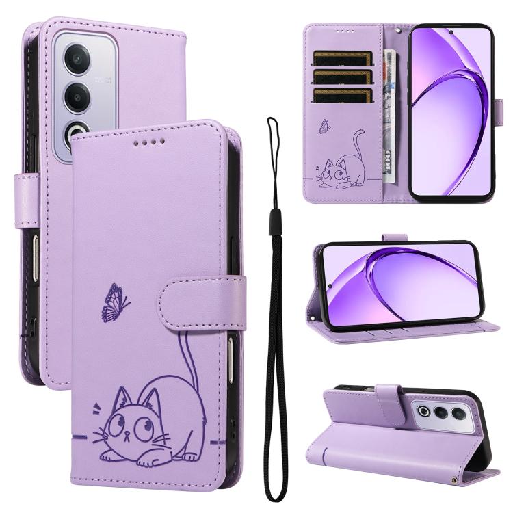 Adorable Cat Embossed Pattern Flip Leather Phone Case, For OPPO Find X9 Ultra 5G, For OPPO A6X 5G / A6 5G, For OPPO Reno15 Pro 5G Global, For OPPO Reno15 5G Global, For OPPO Find X9, For OPPO A6 Pro 4G / 5G Global, For OPPO Find X9 Pro                 ...