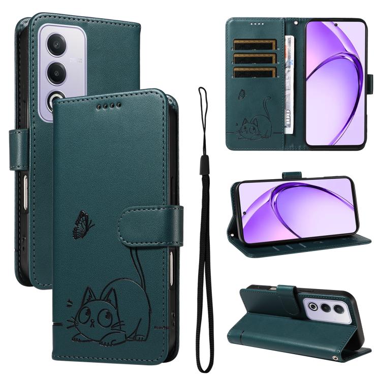 Adorable Cat Embossed Pattern Flip Leather Phone Case, For OPPO Find X9 Ultra 5G, For OPPO A6X 5G / A6 5G, For OPPO Reno15 Pro 5G Global, For OPPO Reno15 5G Global, For OPPO Find X9, For OPPO A6 Pro 4G / 5G Global, For OPPO Find X9 Pro                 ...